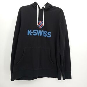 K-Swiss logo pullover sweatshirt size large